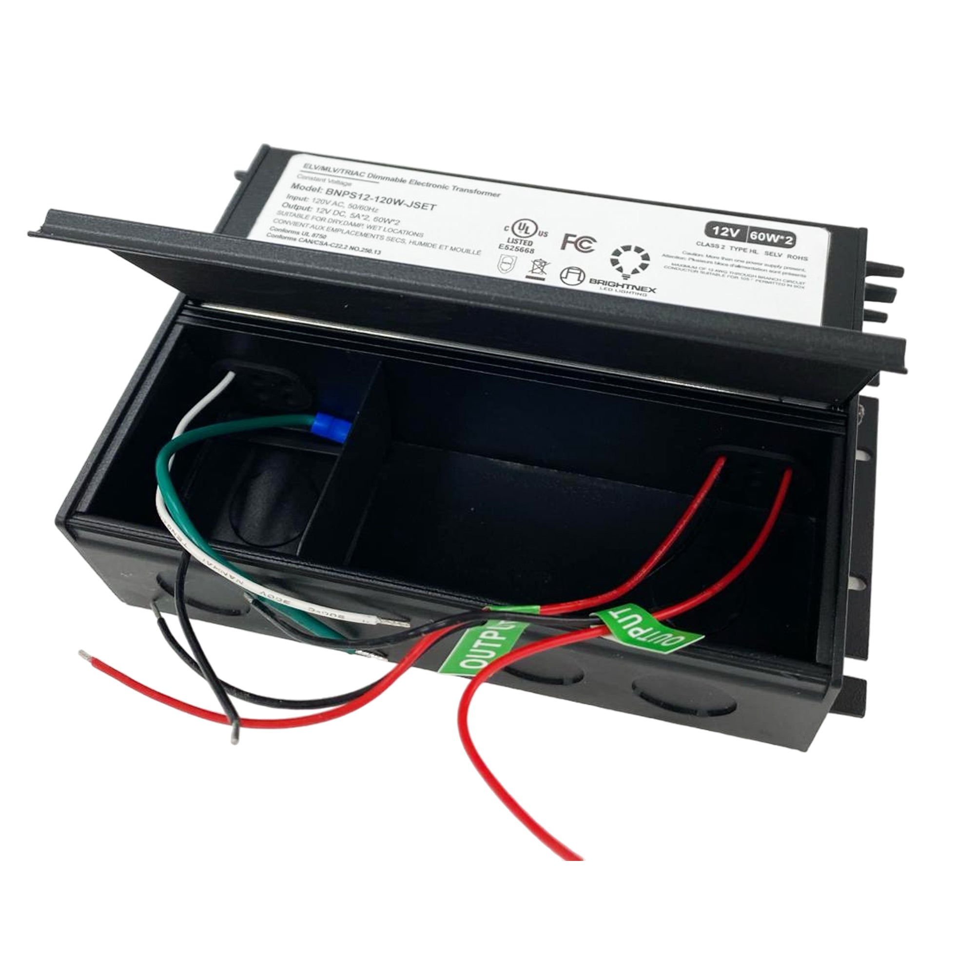 Dimmable LED Driver 12V, 120W for Wet, Damp, Dry Locations, Class 2, UL Certified (Dimmable LED Transformer)
