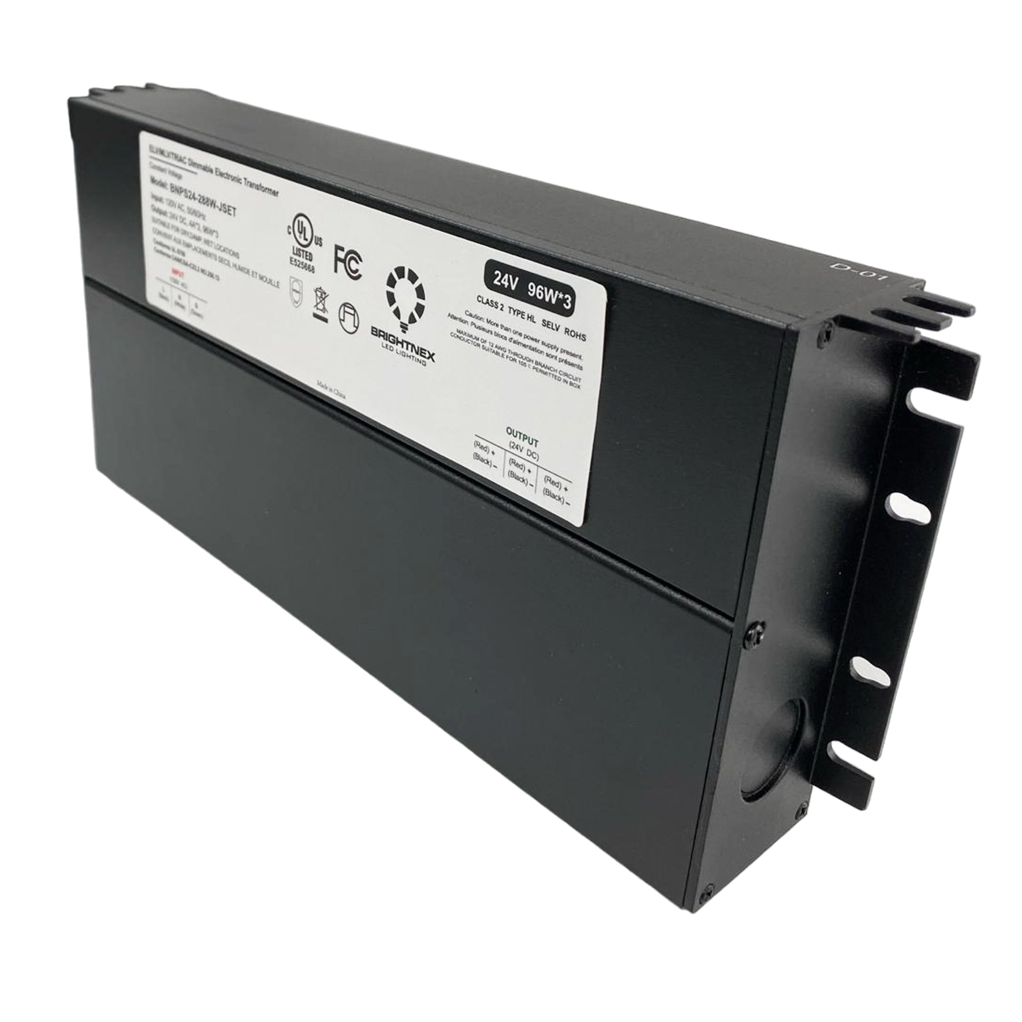 Dimmable LED Driver 24V, 288W for Wet, Damp, Dry Locations, Class 2, UL Certified, Dimmable LED Transformer