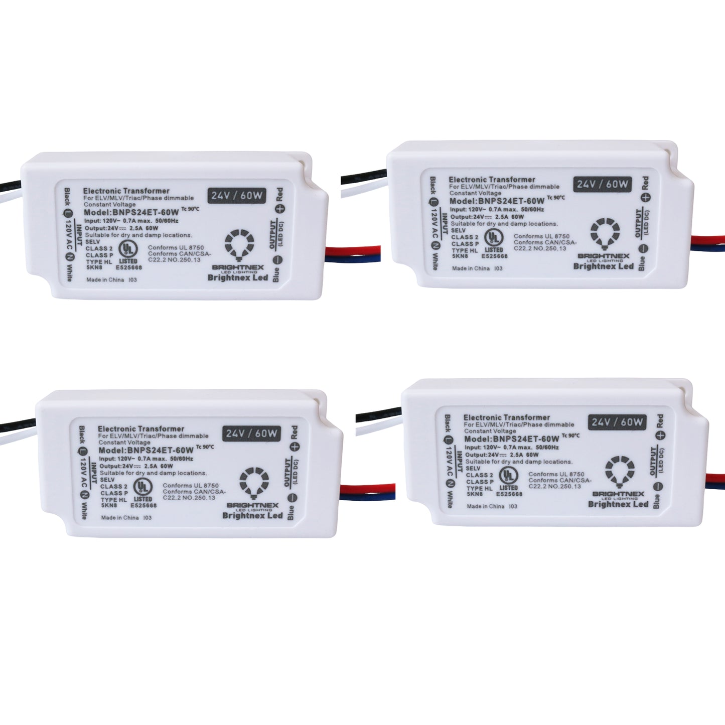 Small (Compact) Dimmable LED Driver (Dimmable LED Transformer), 24V, 60W