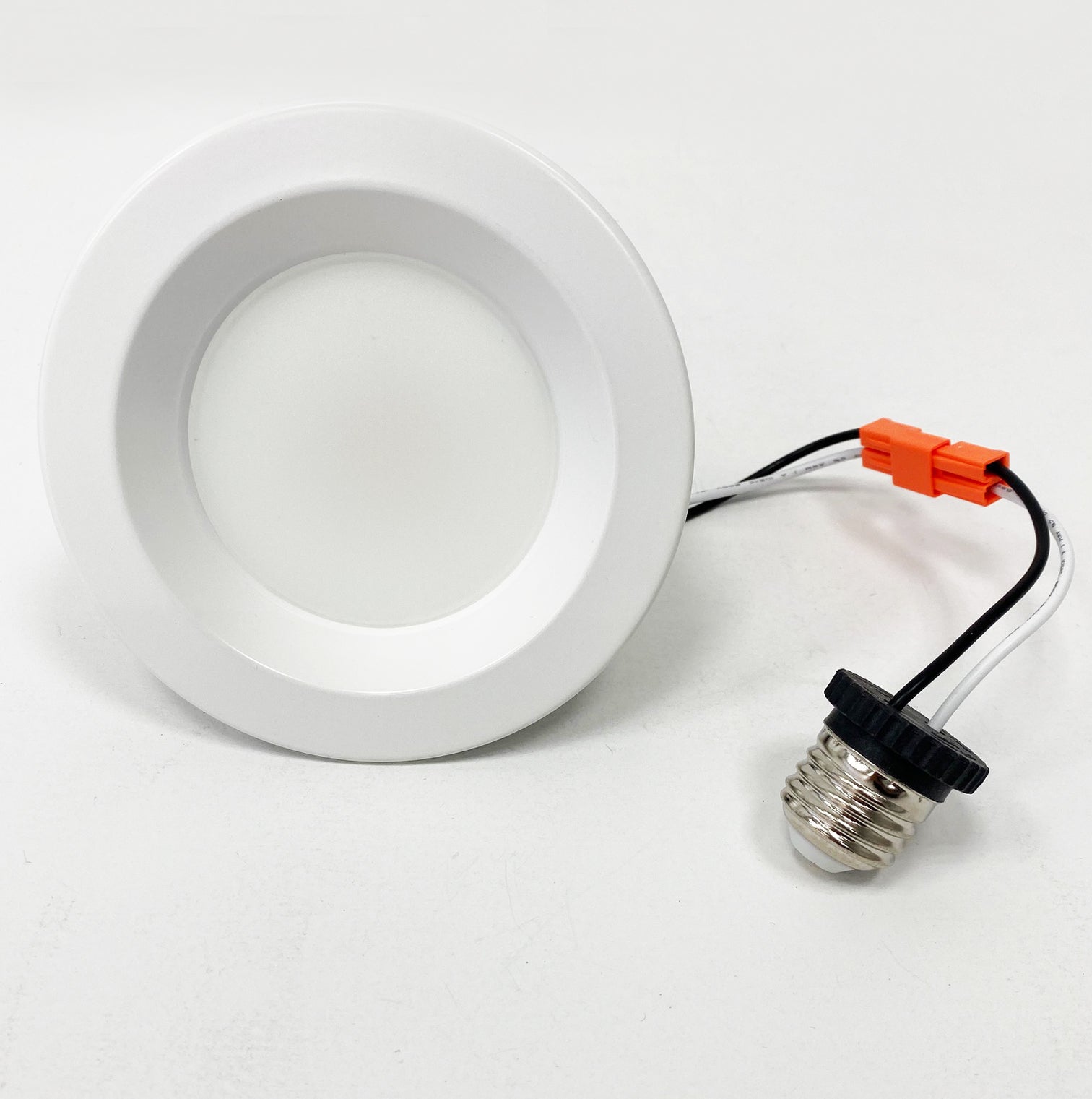 4 inch 14W LED recessed retrofit downlight 5CCT selectable with E26 adapter and quick connector indoor dimmable ceiling light