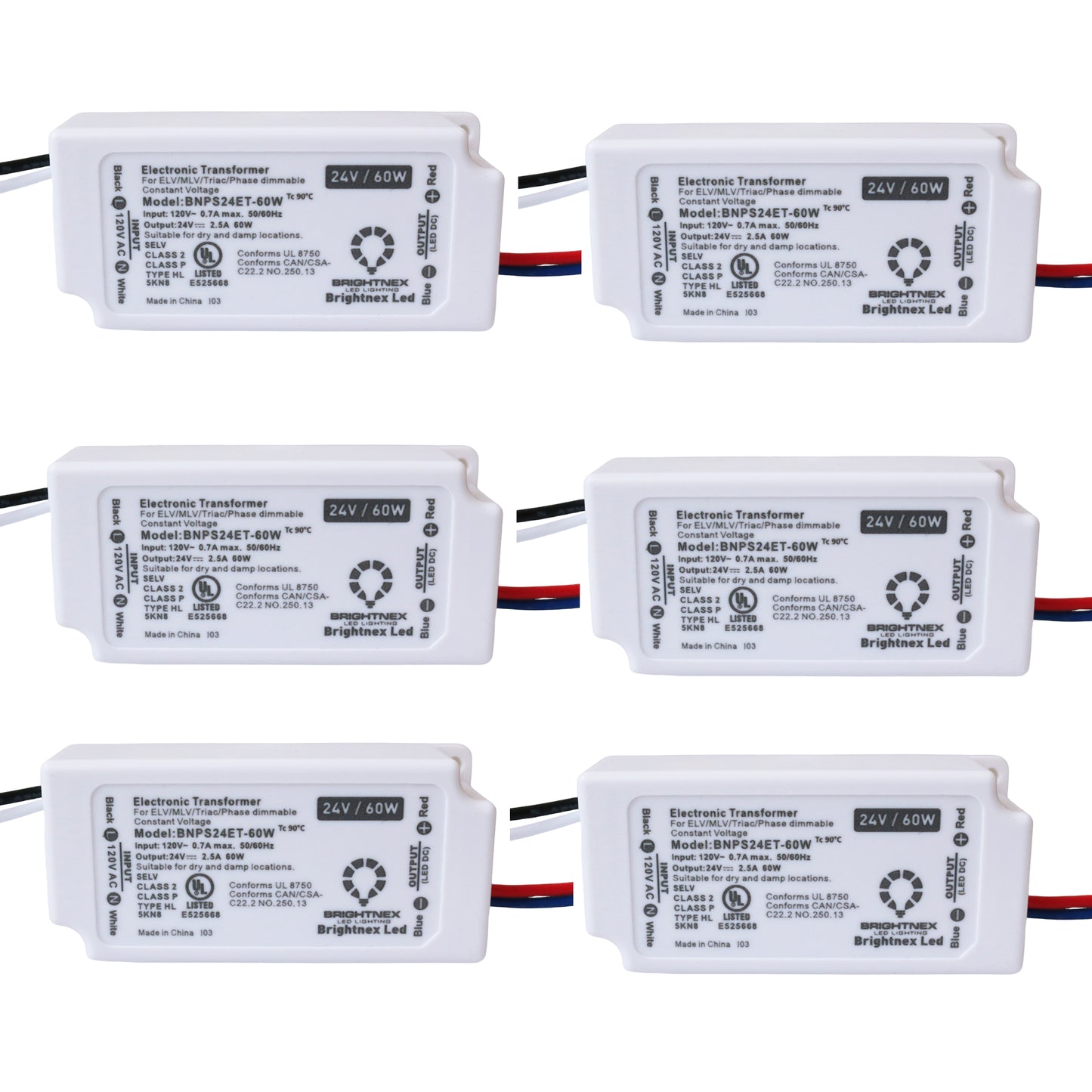 Small (Compact) Dimmable LED Driver (Dimmable LED Transformer), 24V, 60W