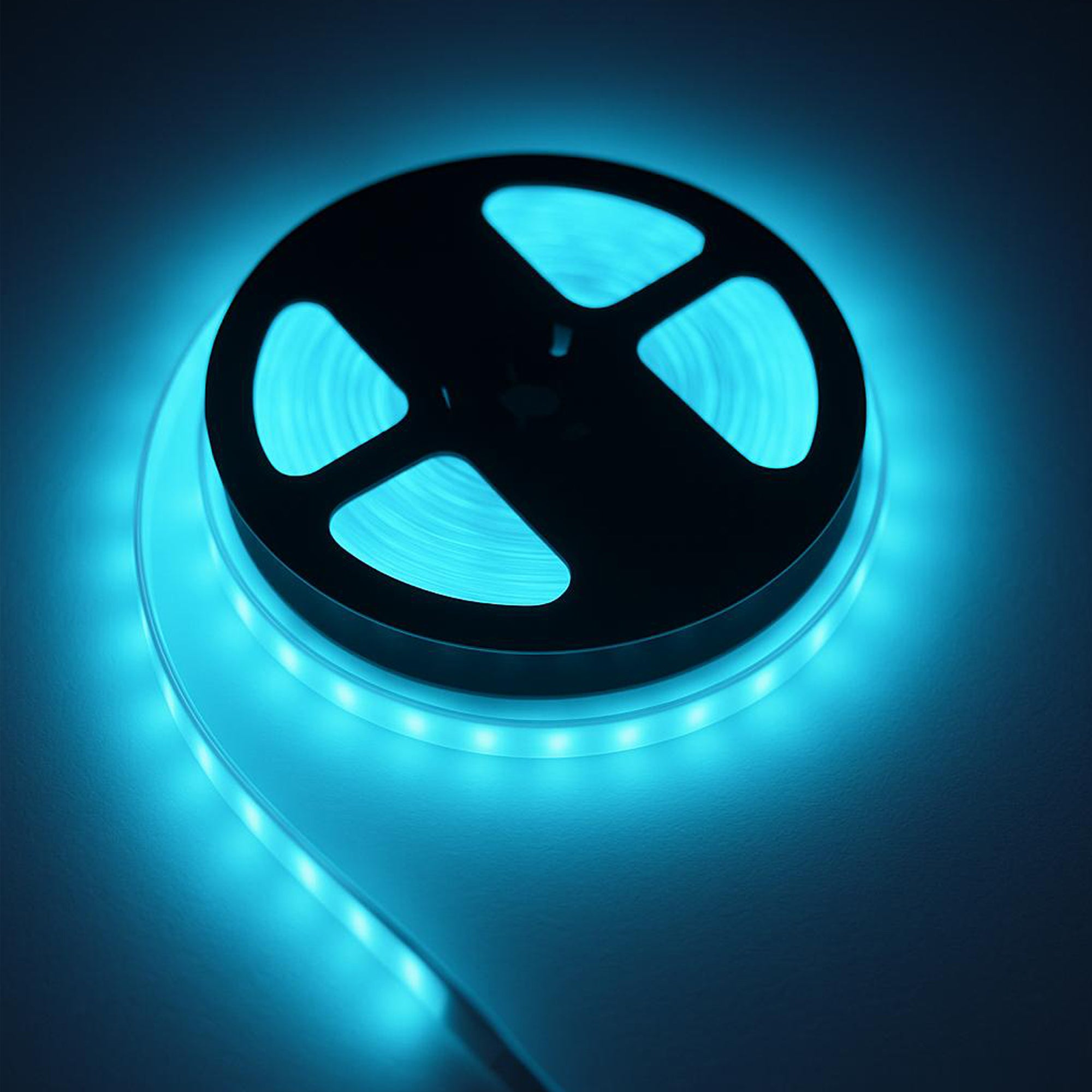 RGB CCT COB LED Strip Light – Dotless, Dimmable - Indoor - 24V, 12mm – 16.5ft - UL Certified