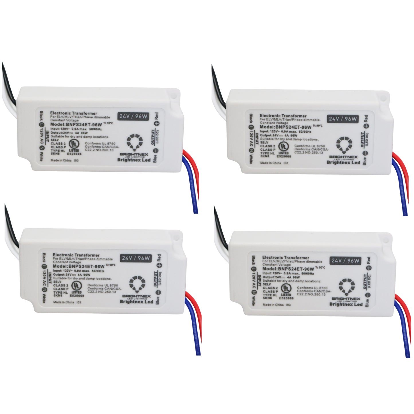 Small (Compact) Dimmable LED Driver (Dimmable LED Transformer), 24V, 96W