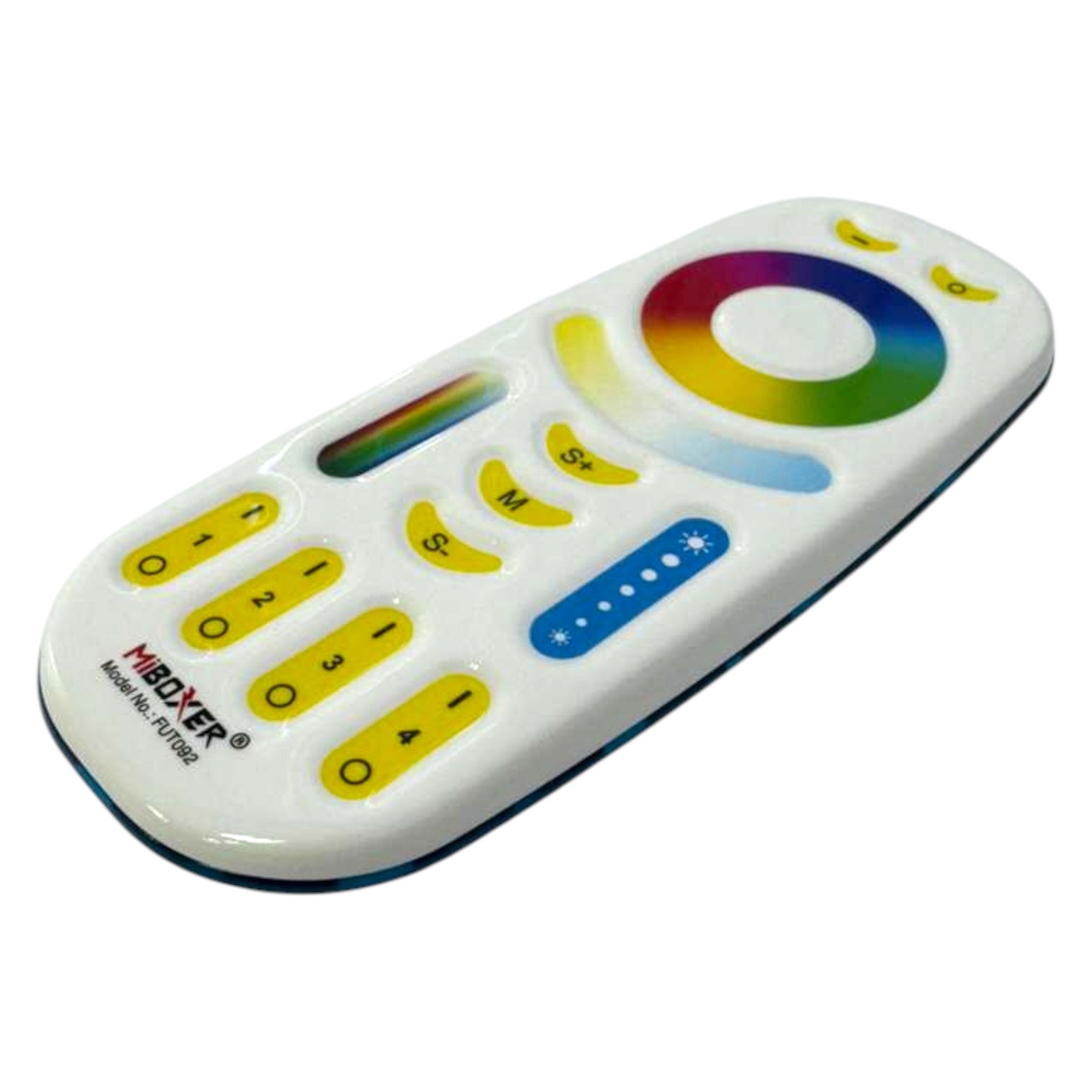 Miboxer RGB CCT 4 zone LED remote with touch color control and dimming functions