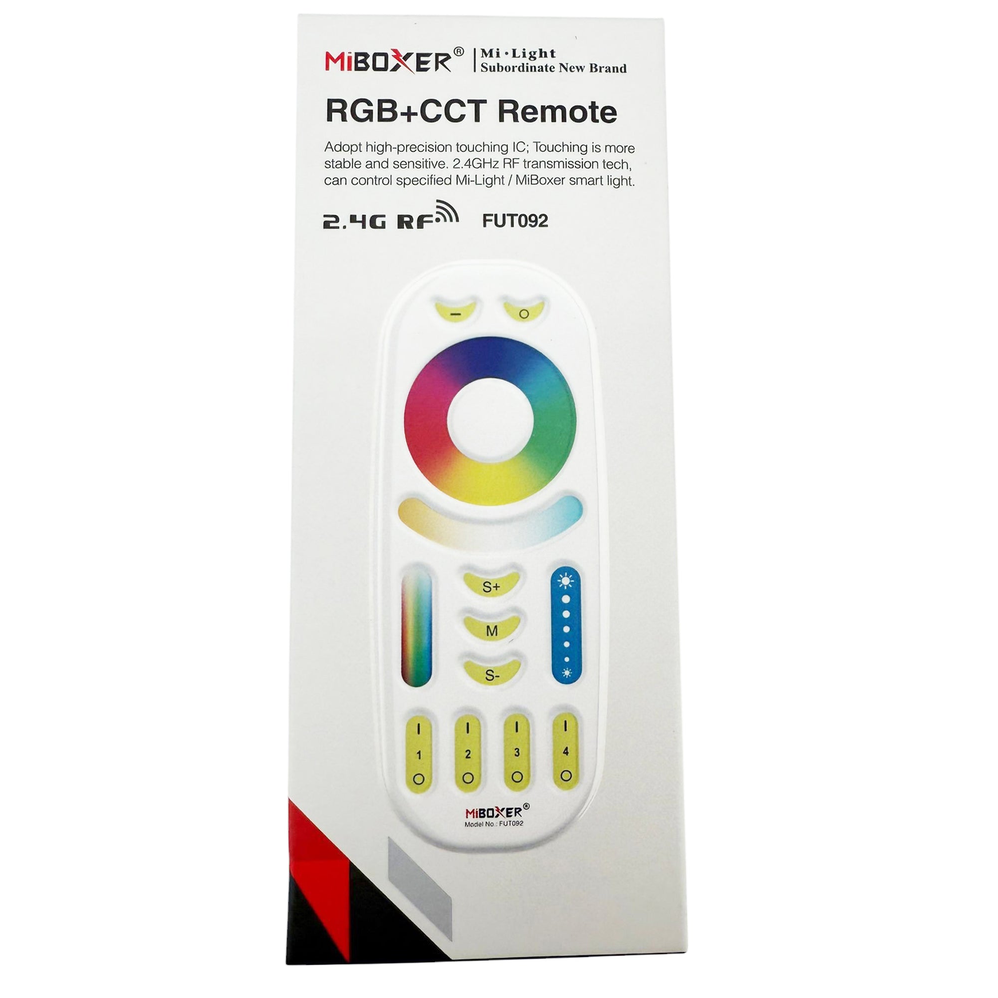 Miboxer FUT092 RGB plus CCT remote controller box for 2.4GHz indoor LED lighting systems