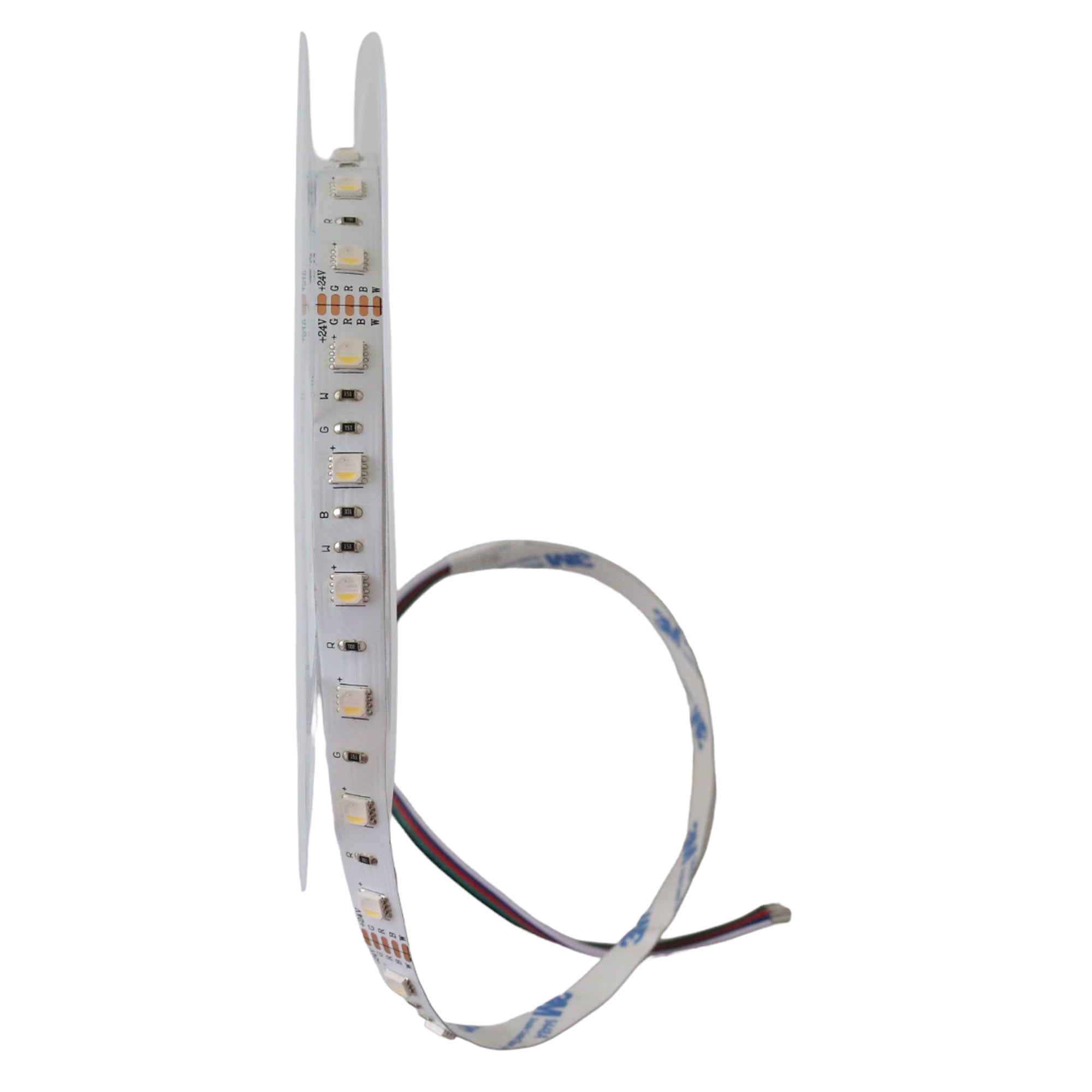 Dimmable RGBW LED Strip Lights 24V, 4.5W, IP20 (Indoor)/IP65 (Outdoor),16.5ft or 82ft (3k,4K,5K)