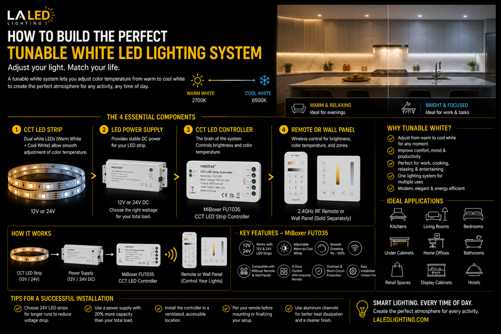 How to Create the Perfect Tunable White LED Lighting System