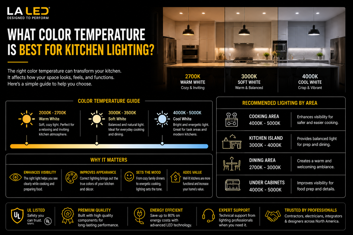 Kitchen Color Temperature Chart What Color Temperature Is Best for Kitchen Lighting?