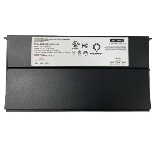 Dimmable LED Driver 24V, 288W for Wet, Damp, Dry Locations, Class 2, UL Certified, Dimmable LED Transformer