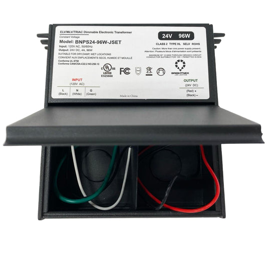 Dimmable LED Driver 24V, 96W for Wet, Damp, Dry Locations, Class 2, UL Certified (Dimmable LED Transformer):
