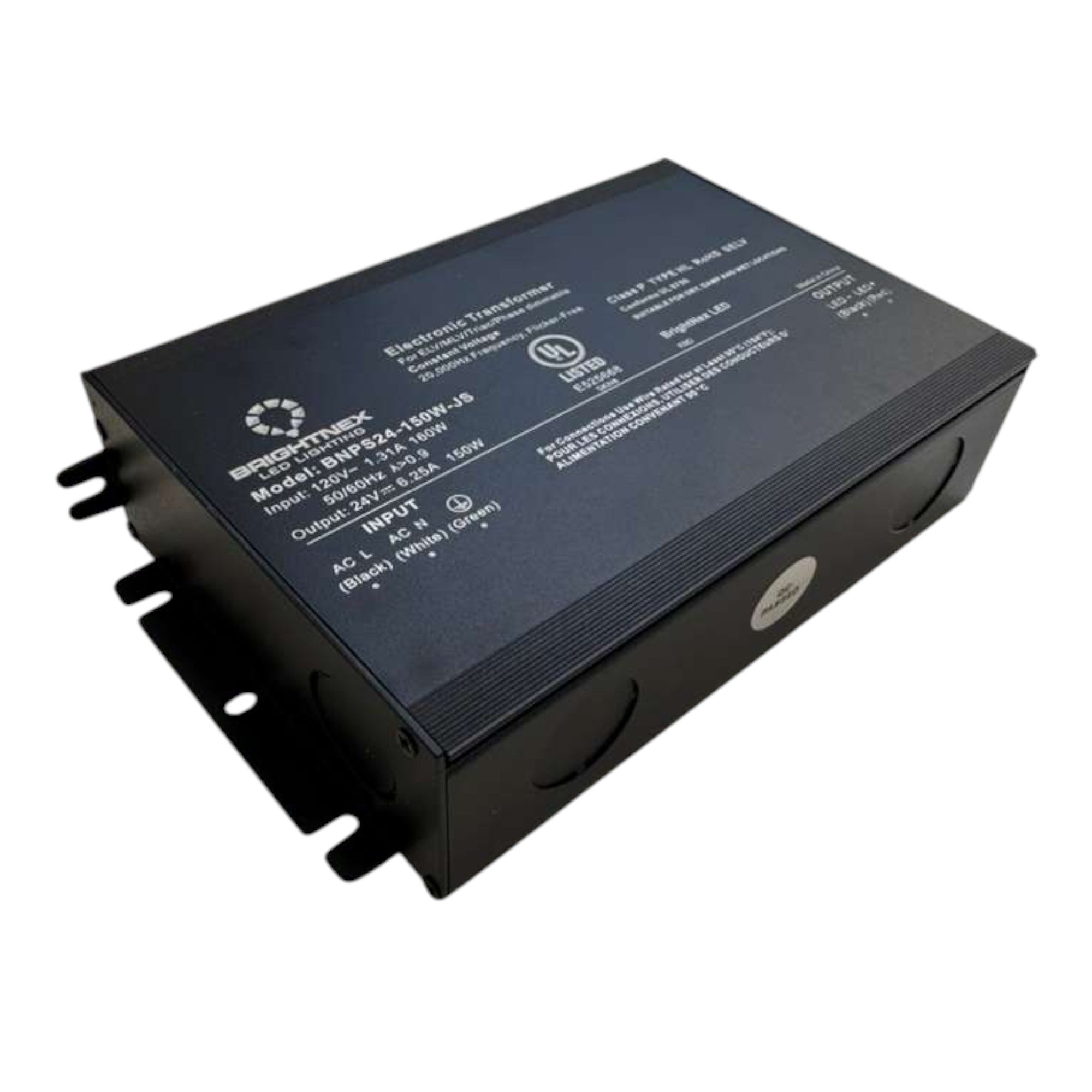 Compact 150W Dimmable LED Transformer – 24V | TRIAC/ELV/MLV Compatible | UL | Wet Rated