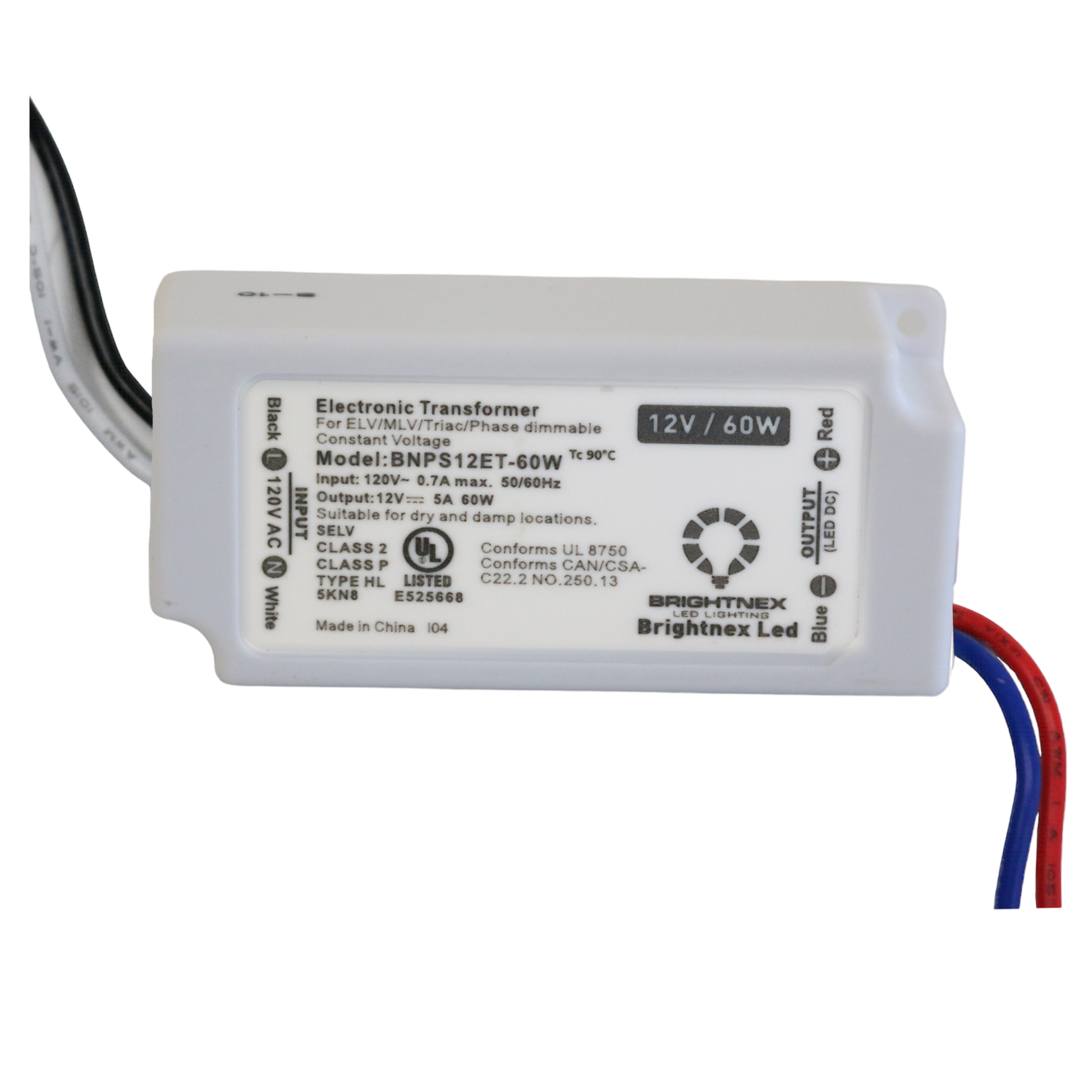 Small (Compact) Dimmable LED Driver (Dimmable LED Transformer) 12V, 60W