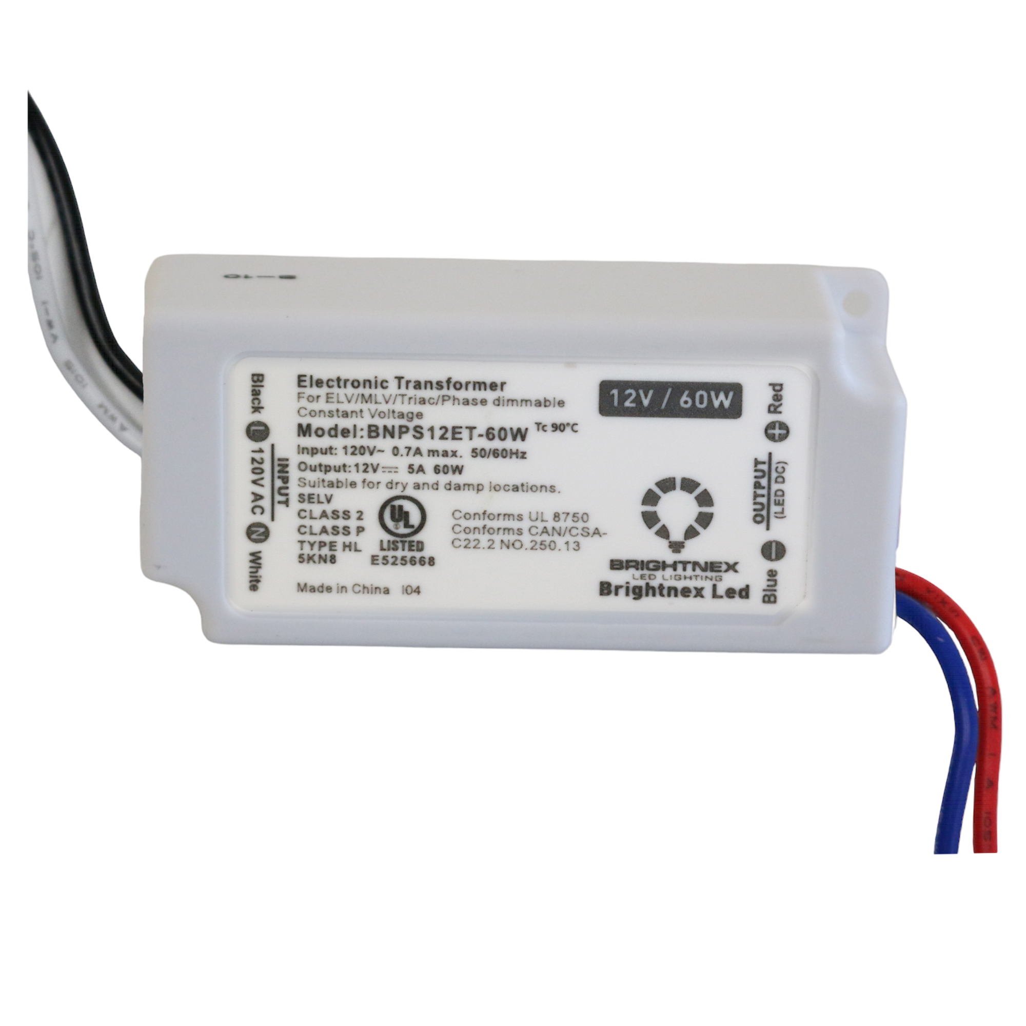 Small (Compact) Dimmable LED Driver (Dimmable LED Transformer) 12V, 60W