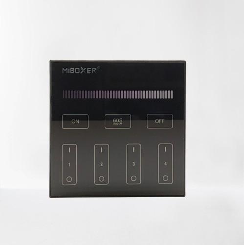 MiBoxer B1-B black 4-zone touch panel controller for single color LED lighting