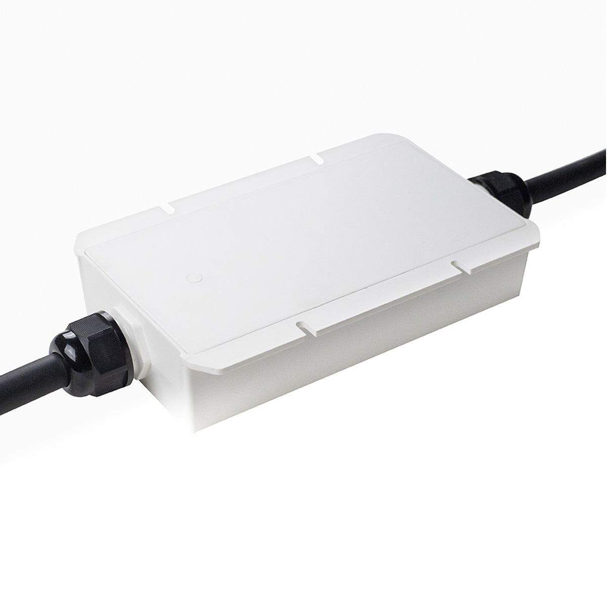 Back view of MiBoxer WL5-WP waterproof 5-in-1 WiFi LED controller with sealed cable connections and IP67 housing