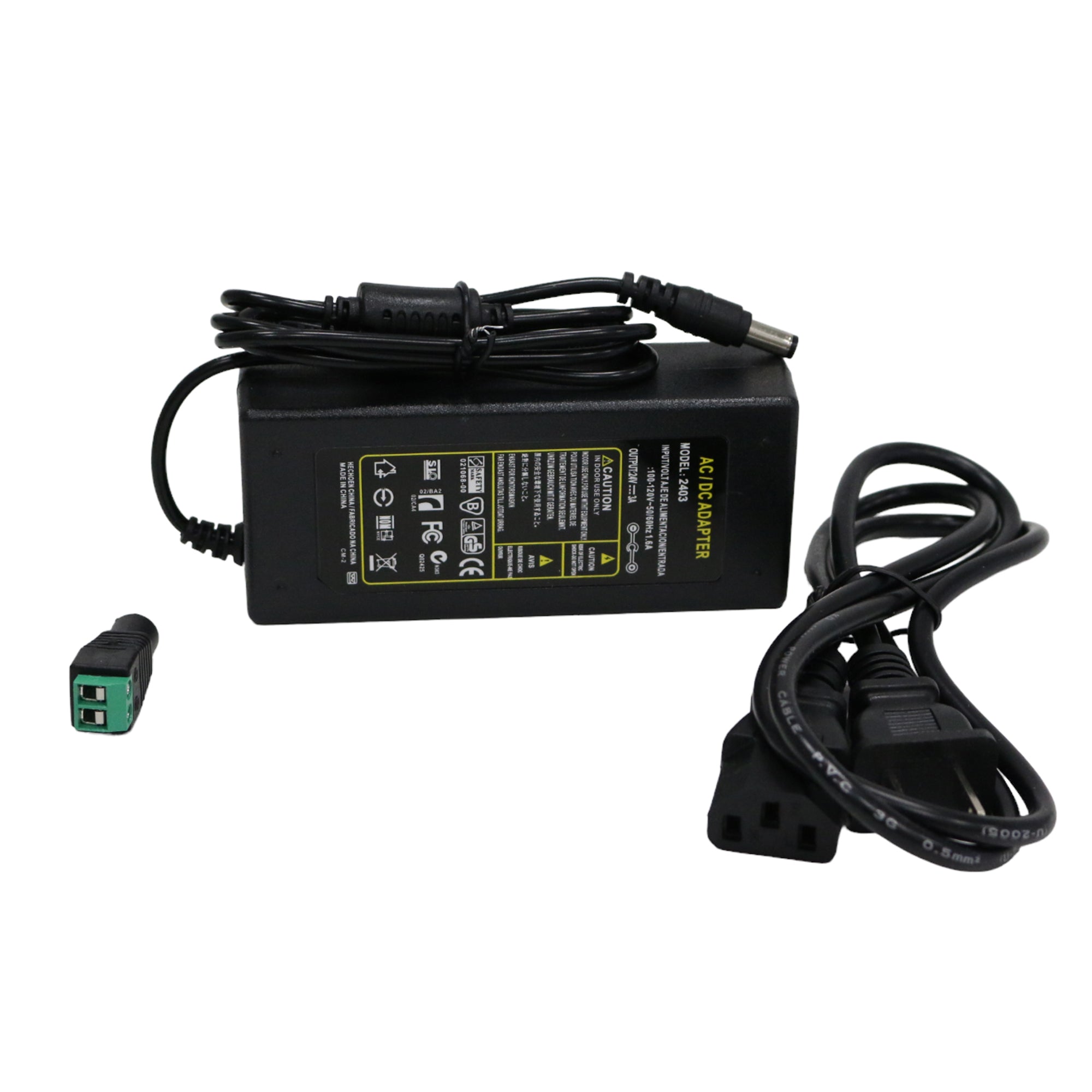 12V 6A 72W AC DC LED transformer power adapter with DC output connector for LED strip lighting