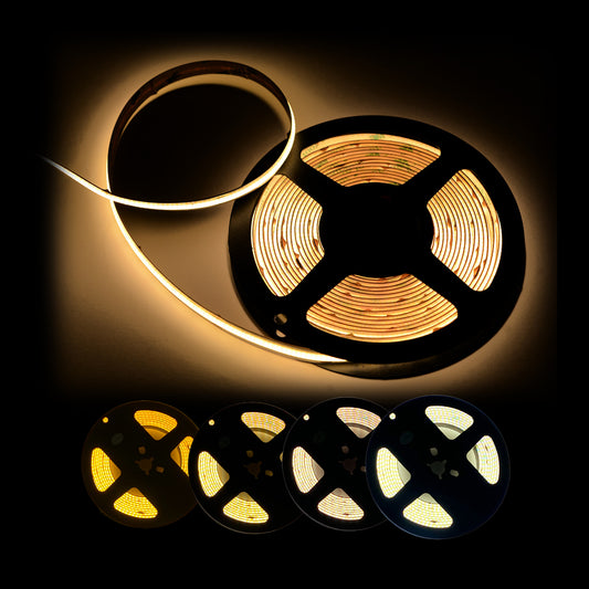 Dimmable Dotless CCT LED Strip Light Cob 2700K-6500K