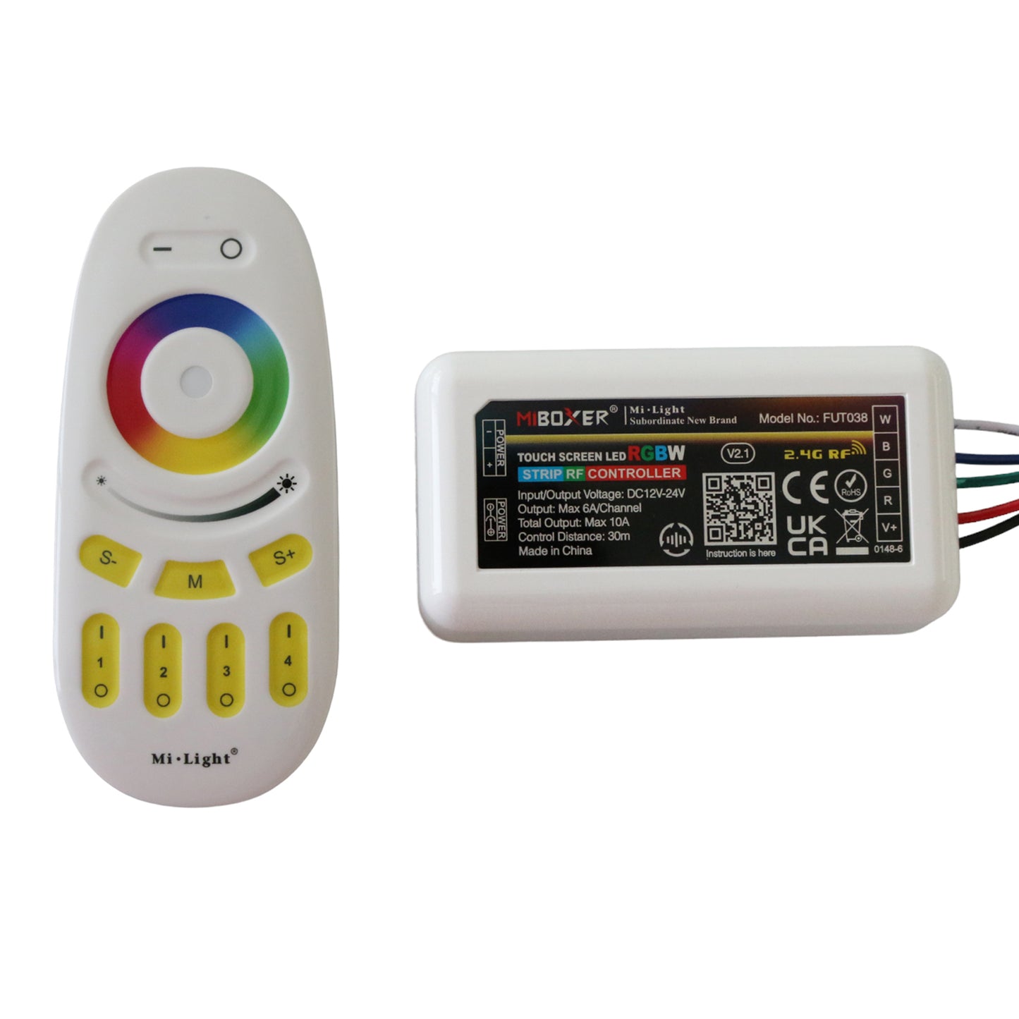 Controller and Remote for RGBW LED Strip Light